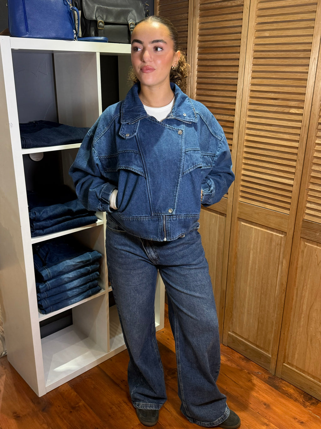 Veste Coton Effet Jean